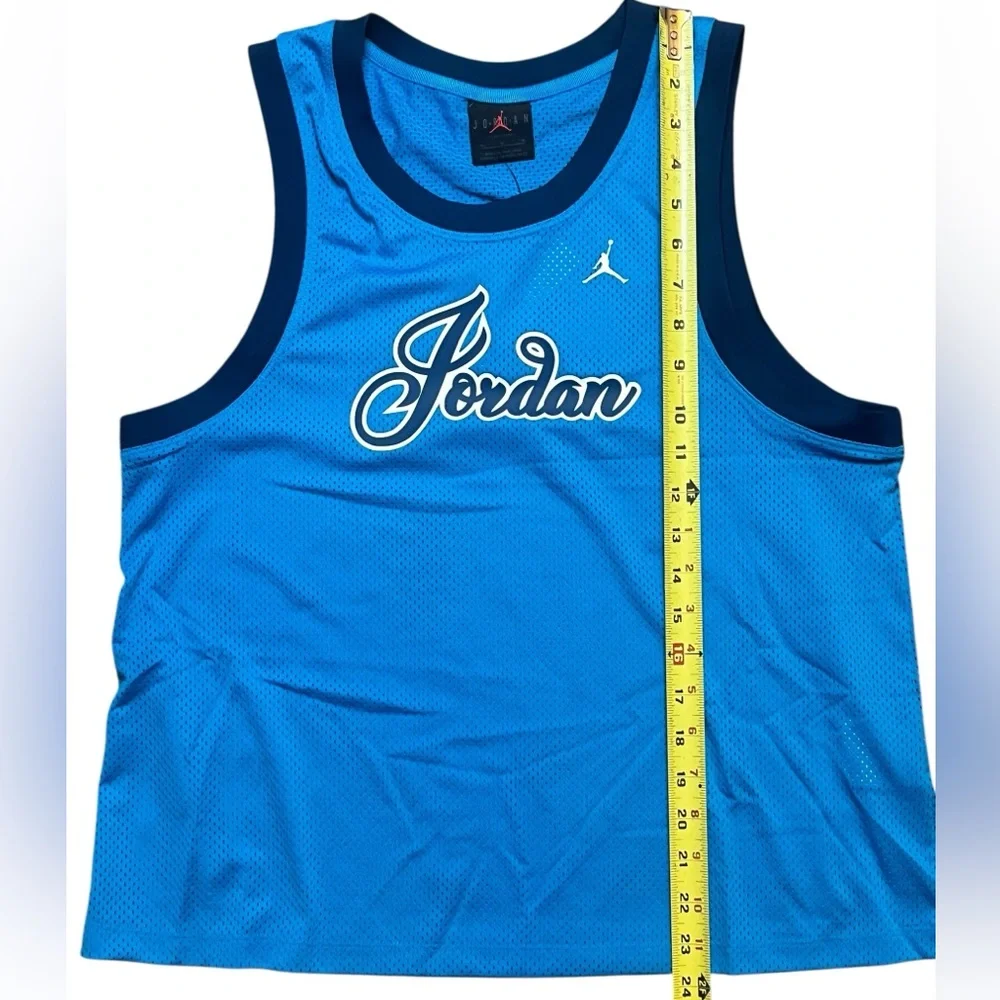 Nike Air Jordan Jumpman Jersey Women's Medium Tank Top Laser Blue NWT DZ3369-446